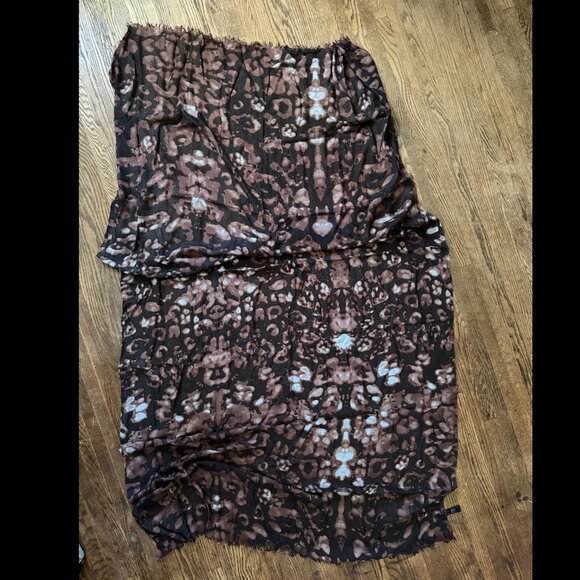 AllSaints Hand-Printed Scarf – 75"x40" - Picture 1 of 3